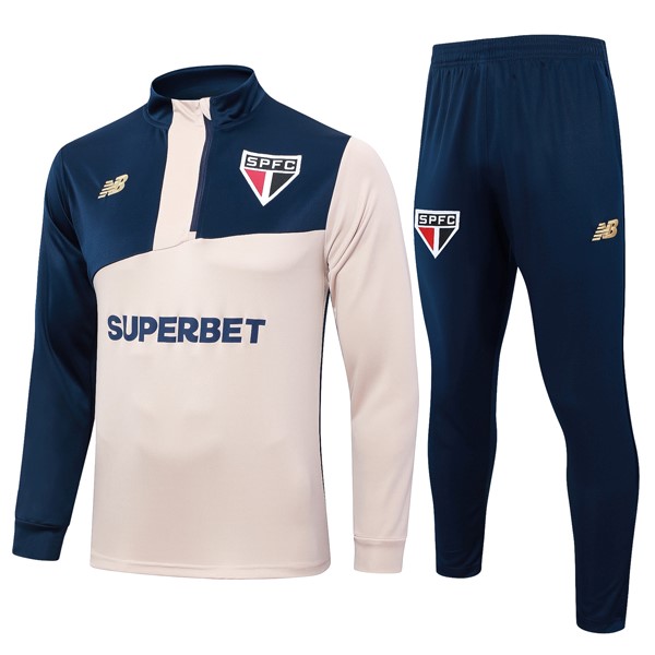 Sudadera De Training Sao Paulo 2024-25 Amarillo Azul 3